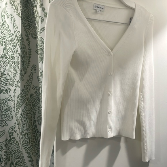 The Drop White Cardigan size small - Picture 3 of 4